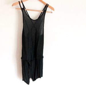 One teaspoon black tie waist shorts romper M